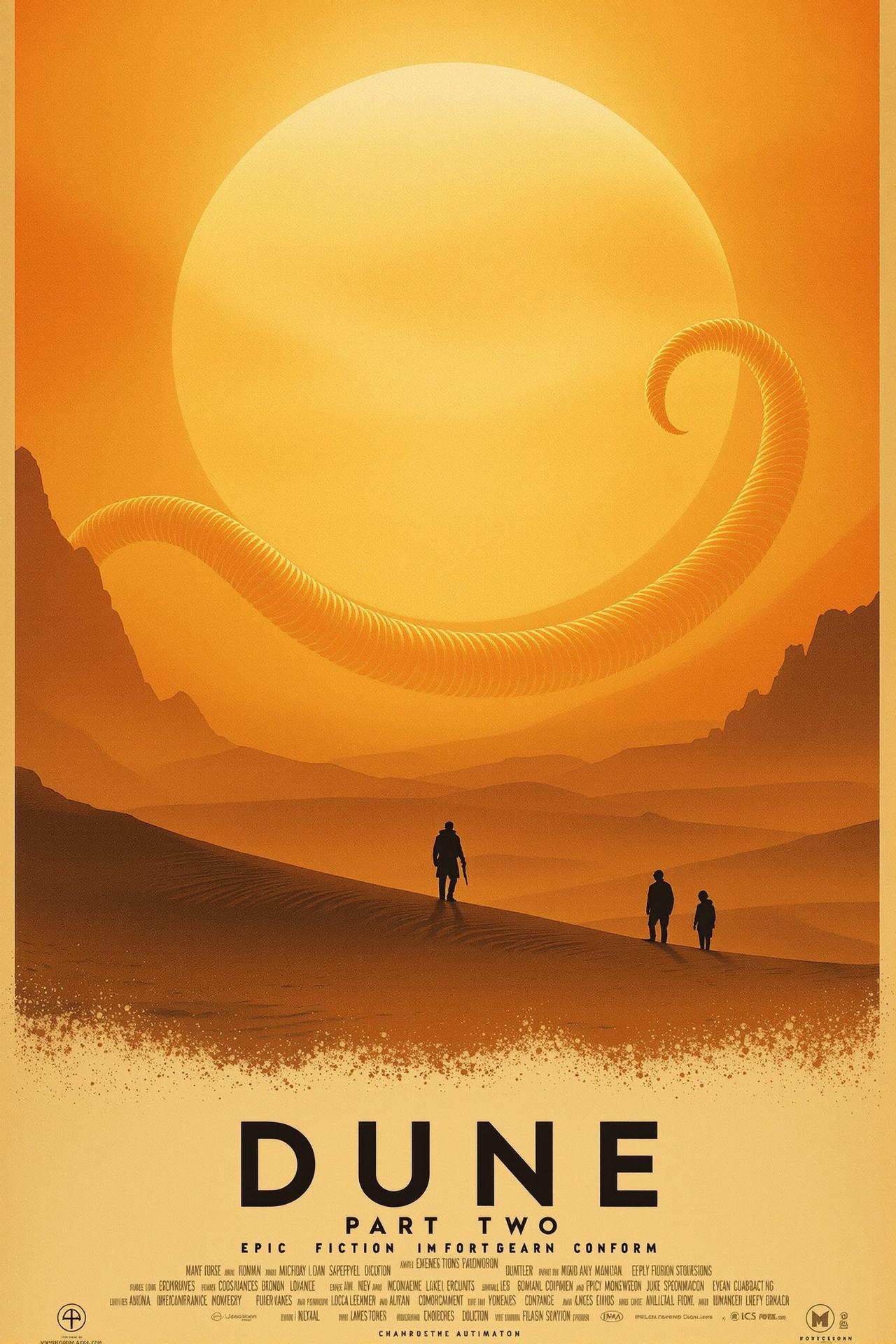 《沙丘:第二部》电影海报 - 科幻 | 2024 《沙丘:第二部》电影海报 - Dune: Part Two