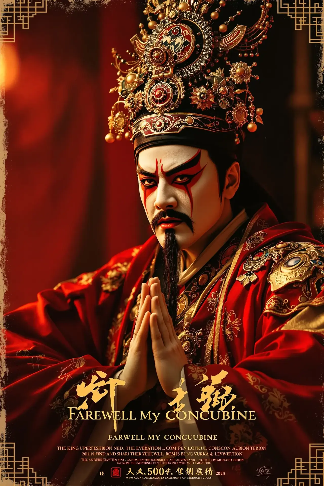 《霸王别姬》电影海报全尺寸 - Farewell My Concubine，剧情类型，1993年