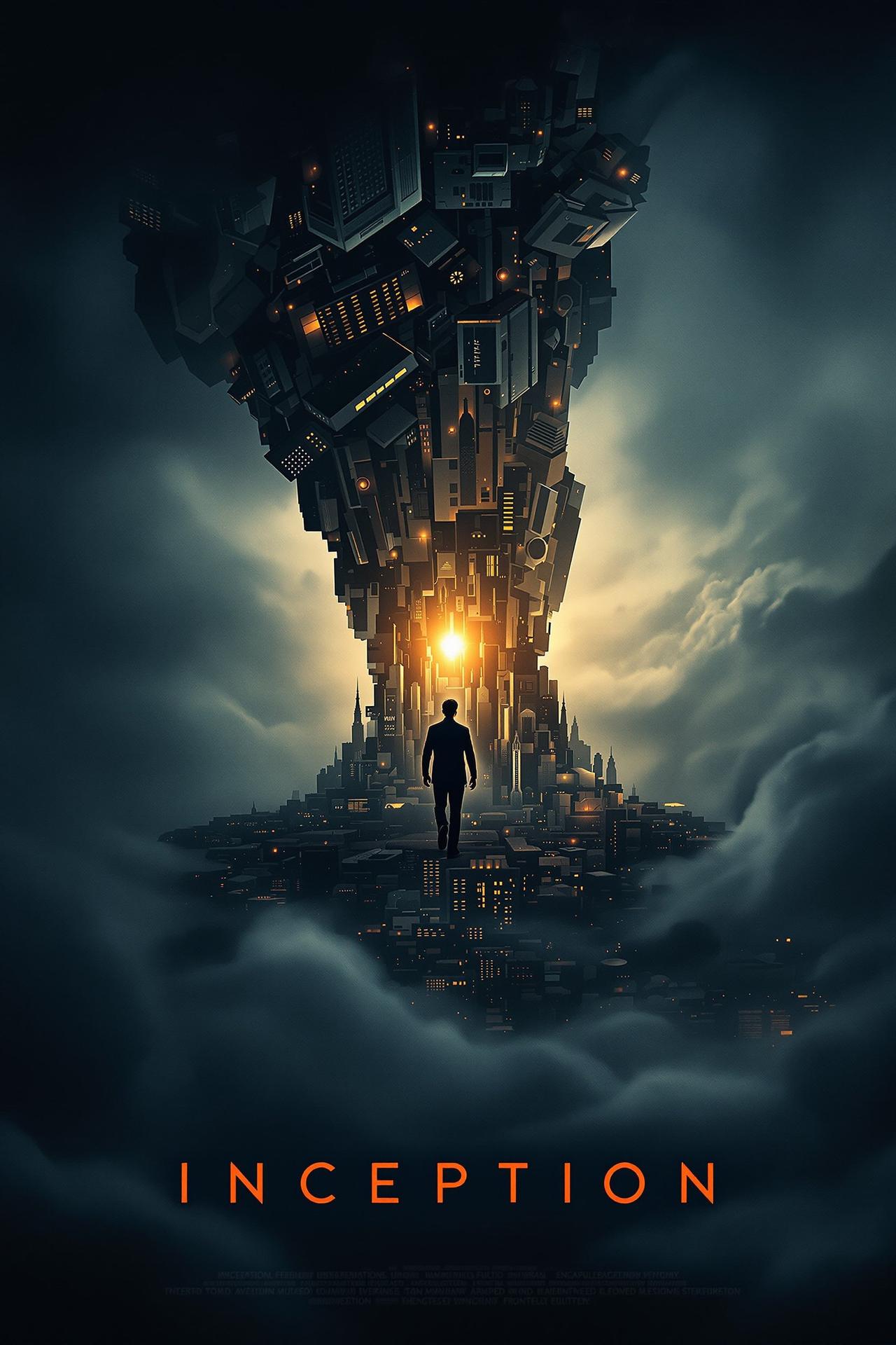《盗梦空间》电影海报 - 科幻 | 2010 《盗梦空间》电影海报 - Inception